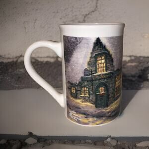 Thomas Kinkade 1991 Coffee Cup Mug Olde Porterfield Gift Shopper Coffee Cup Mug
